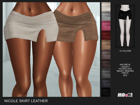 Second Life Marketplace - MOoH! Nicole skirt leather (Add)